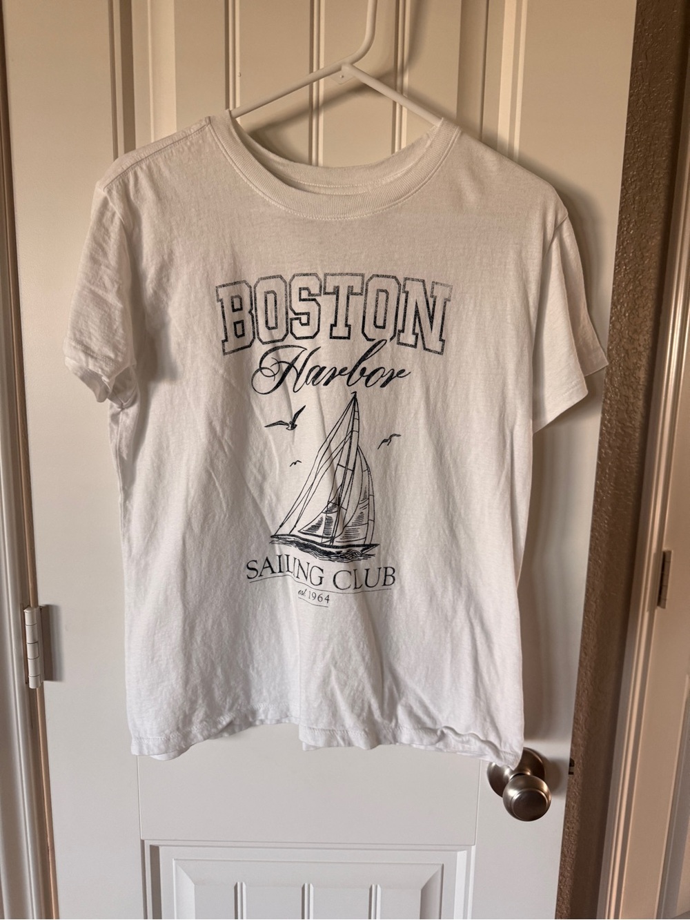Boston Harbor Sailing Club White Graphic Tee